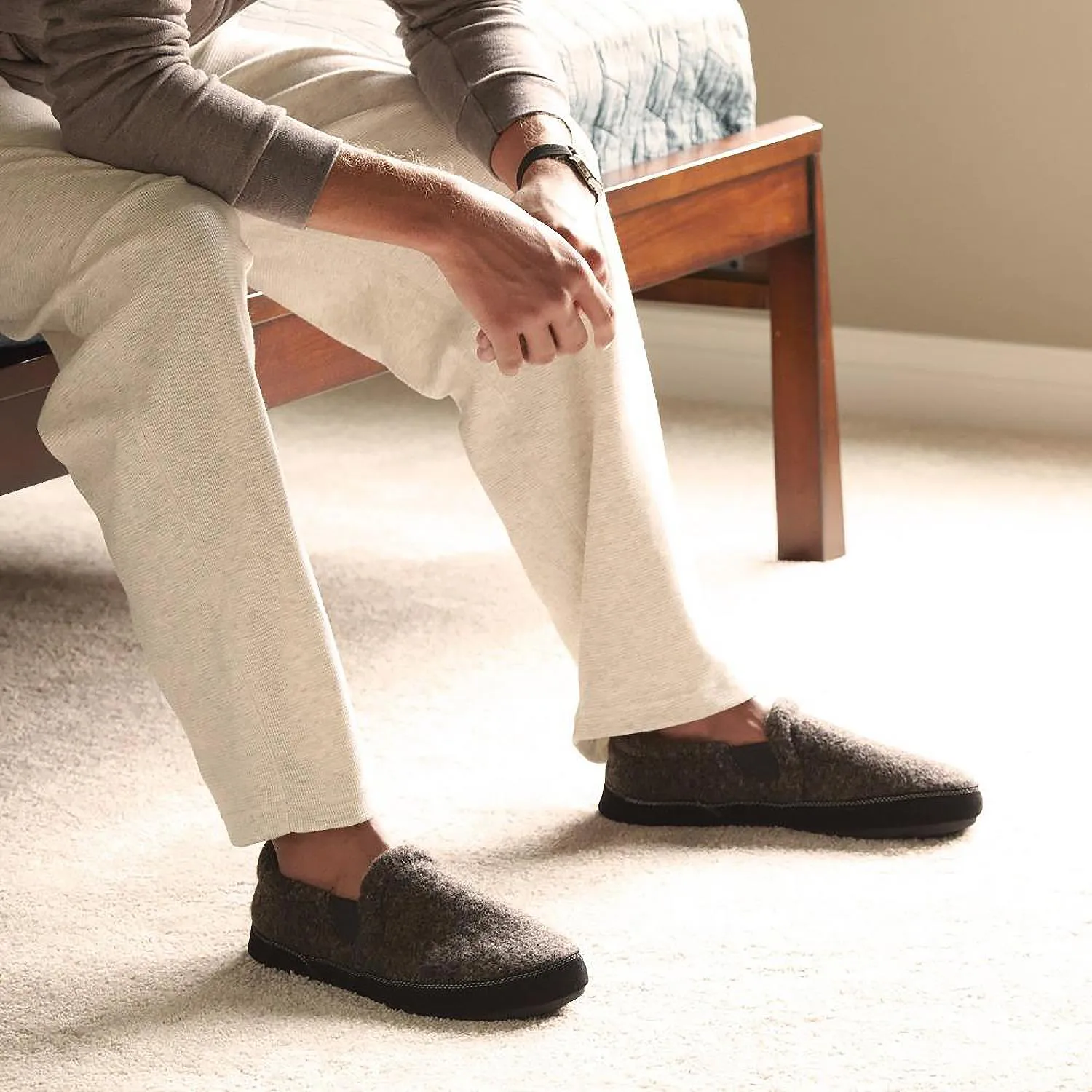 Men's Acorn Fave Gore Charcoal Tweed Wool