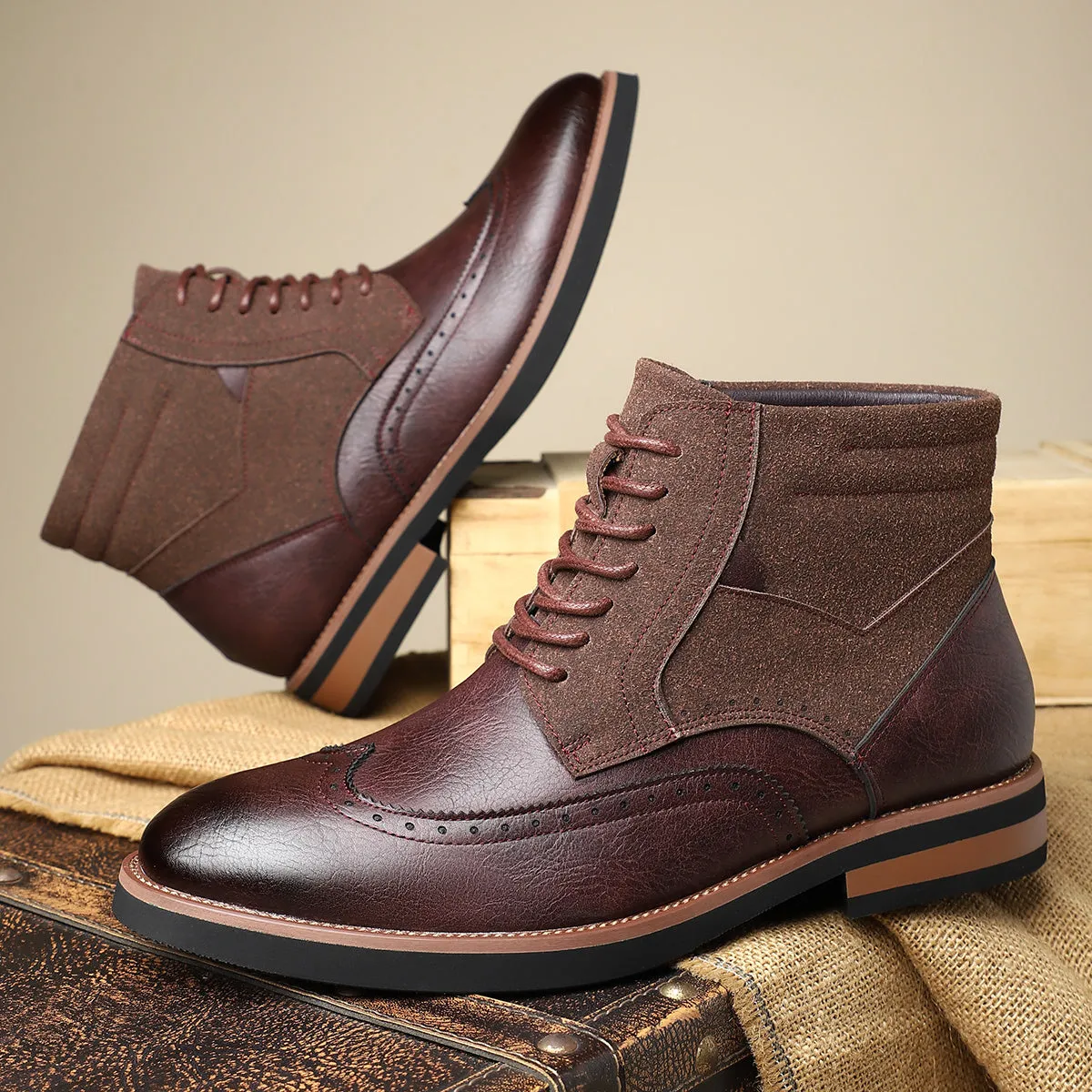Men's Casual Ankle Boots - Durable & Stylish