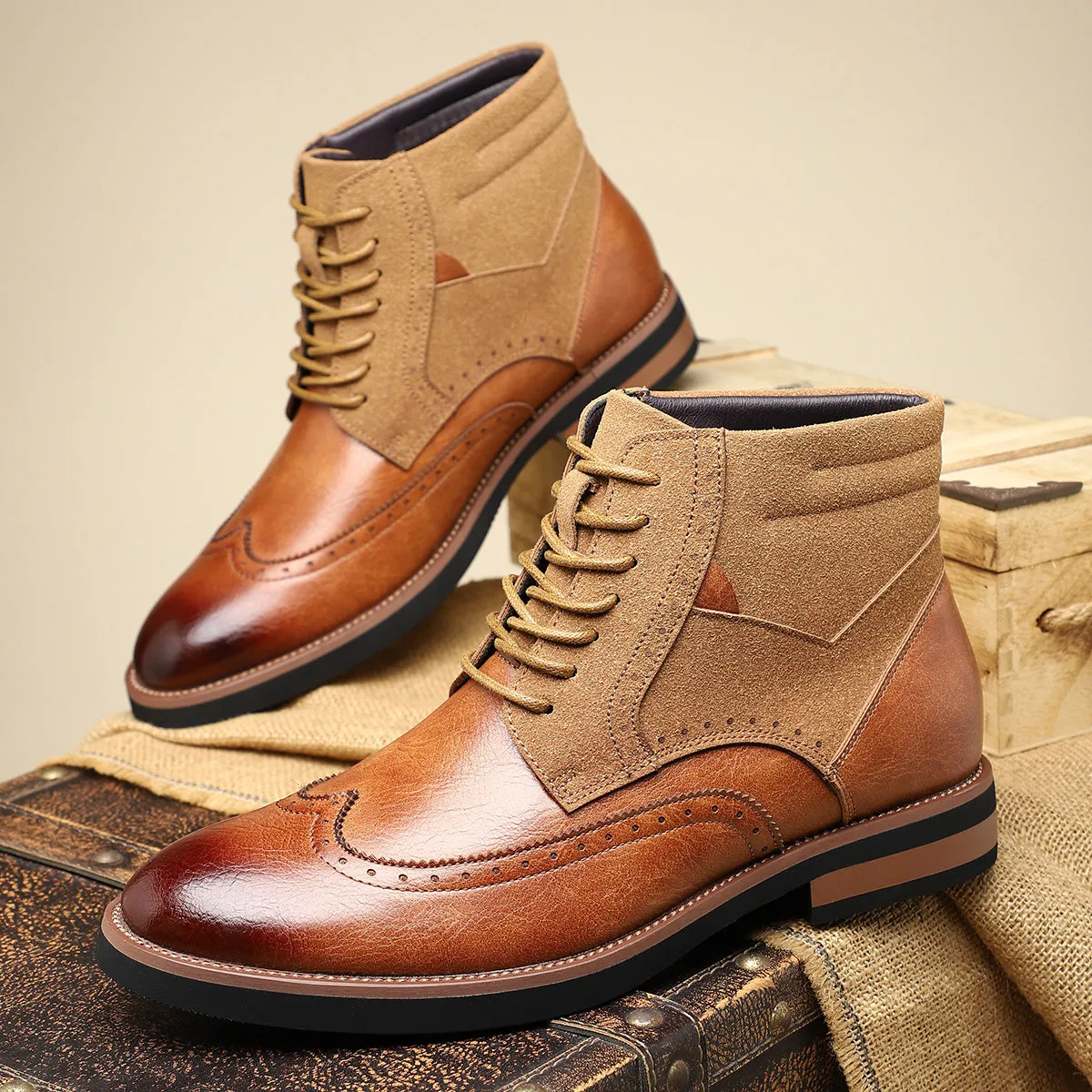 Men's Casual Ankle Boots - Durable & Stylish
