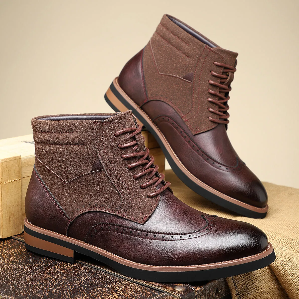 Men's Casual Ankle Boots - Durable & Stylish
