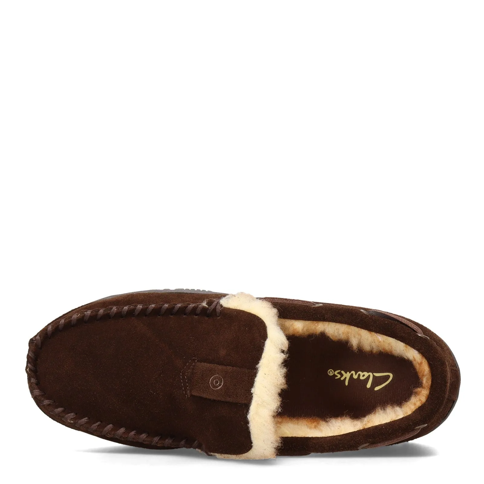 Men's Clarks, Venetian Moccasin Faux Fur Slipper
