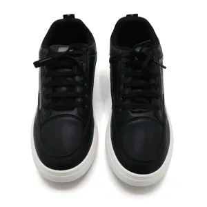 Men's Lace-Up Comfortable Lightweight Sneakers - Black
