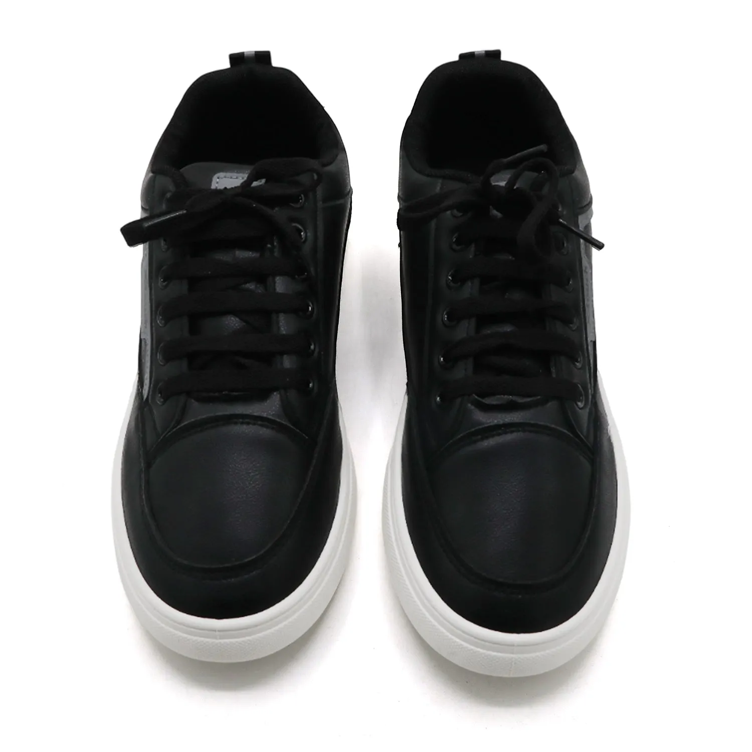 Men's Lace-Up Comfortable Lightweight Sneakers - Black