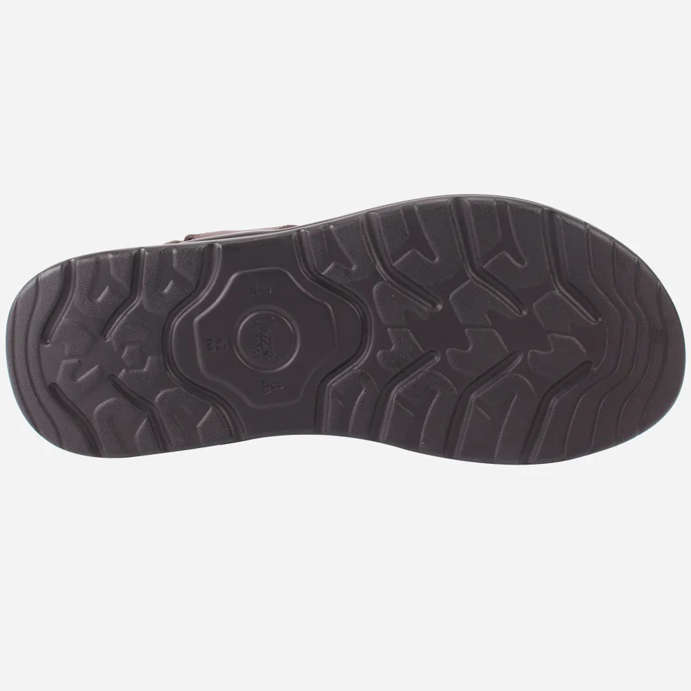 Mens "Rayan" Leather Comfy Casual Sandals