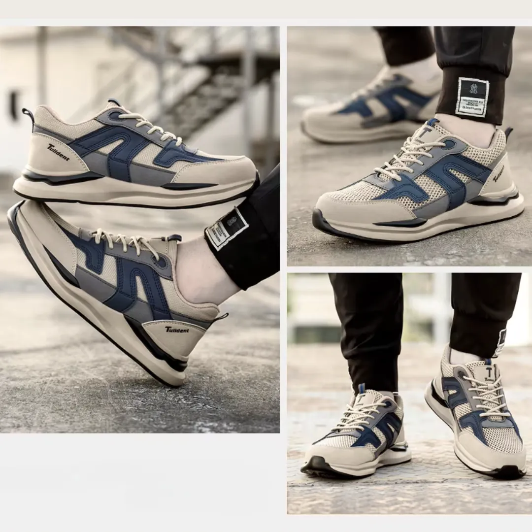Men's Solid Durable Indestructible Safety Sneakers