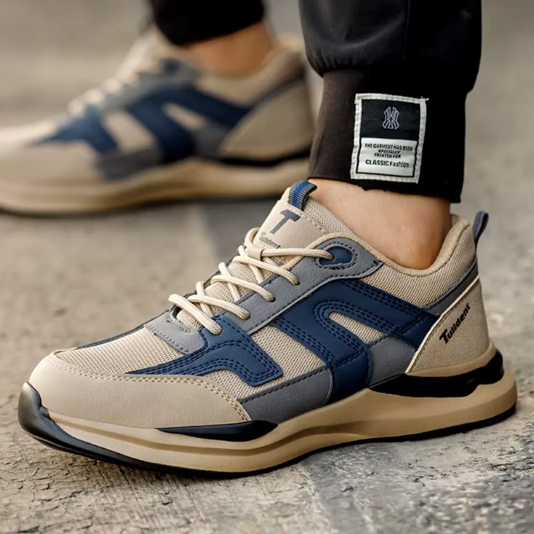Men's Solid Durable Indestructible Safety Sneakers