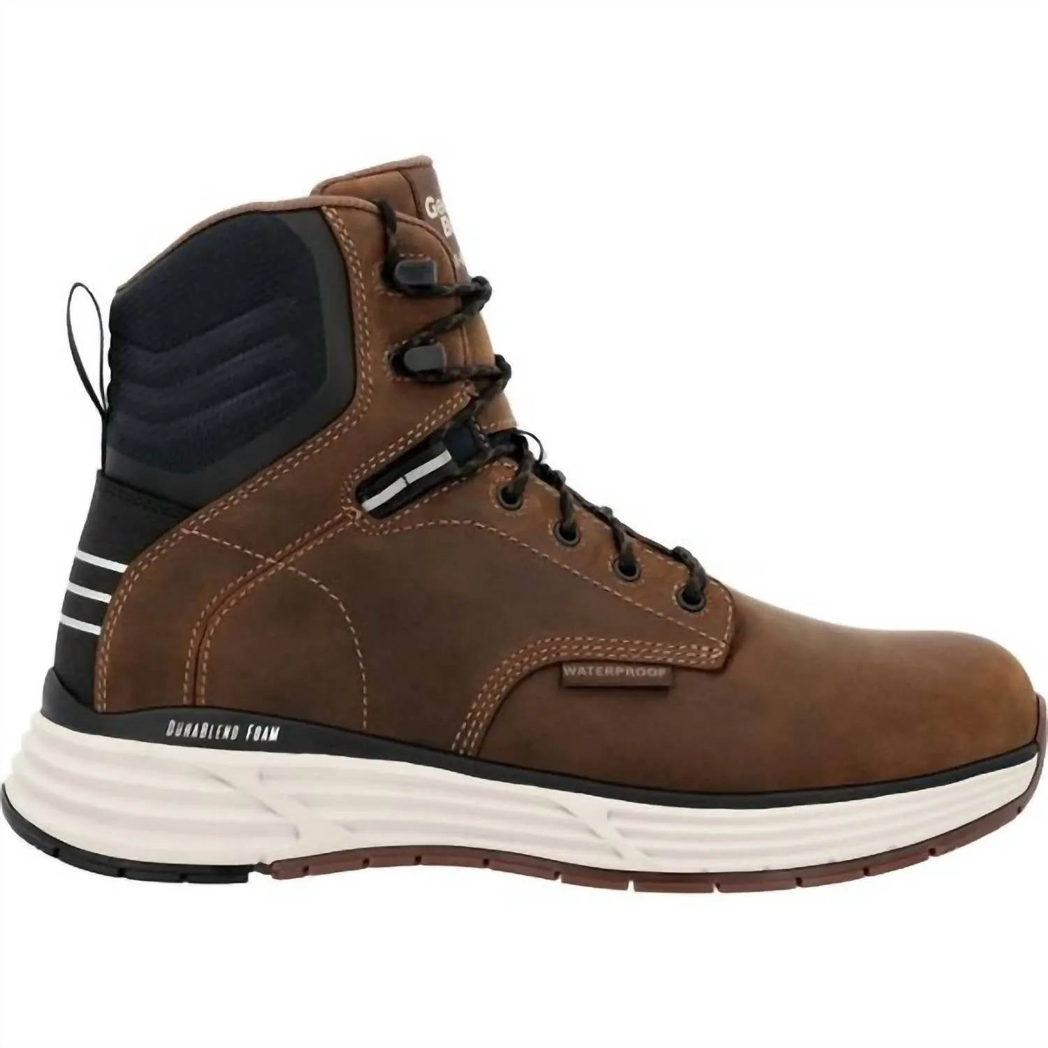Men's Sport Wedge Waterproof Work Hiker Boot In Dark Brown