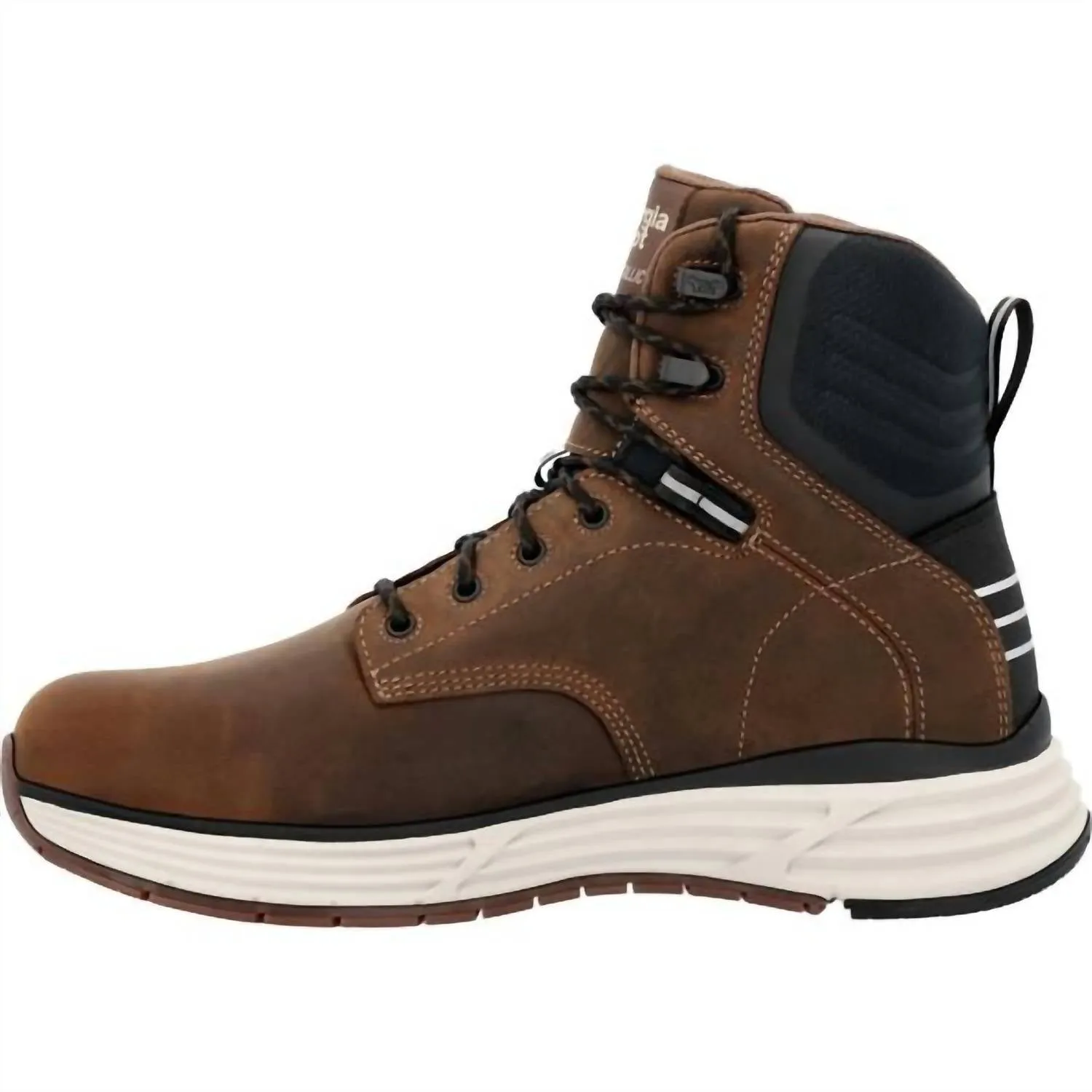 Men's Sport Wedge Waterproof Work Hiker Boot In Dark Brown