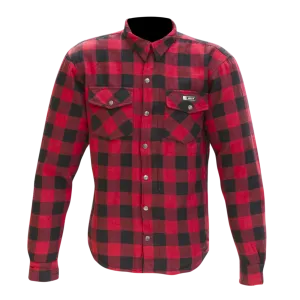 Merlin Axe Checkered Shirt - red