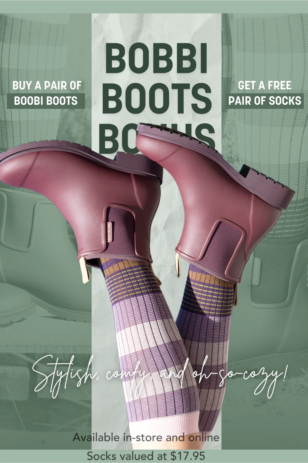 Merry People Bobbi Gumboots/Rainboots - Dark Cherry
