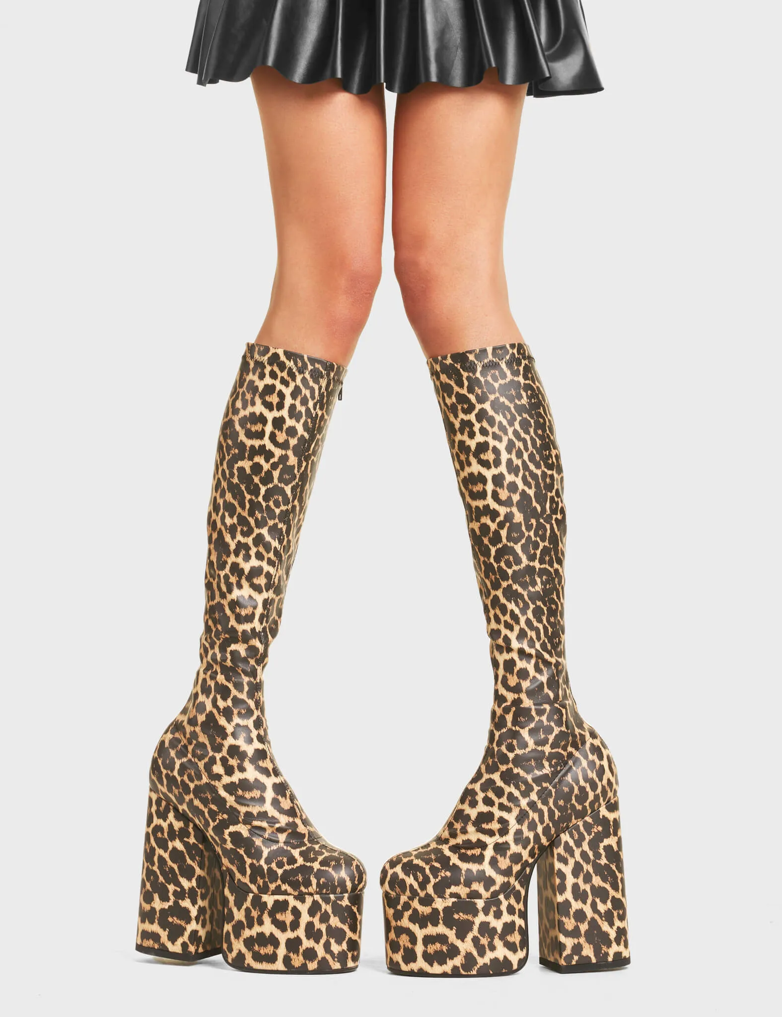 Messenger Platform Knee High Boots
