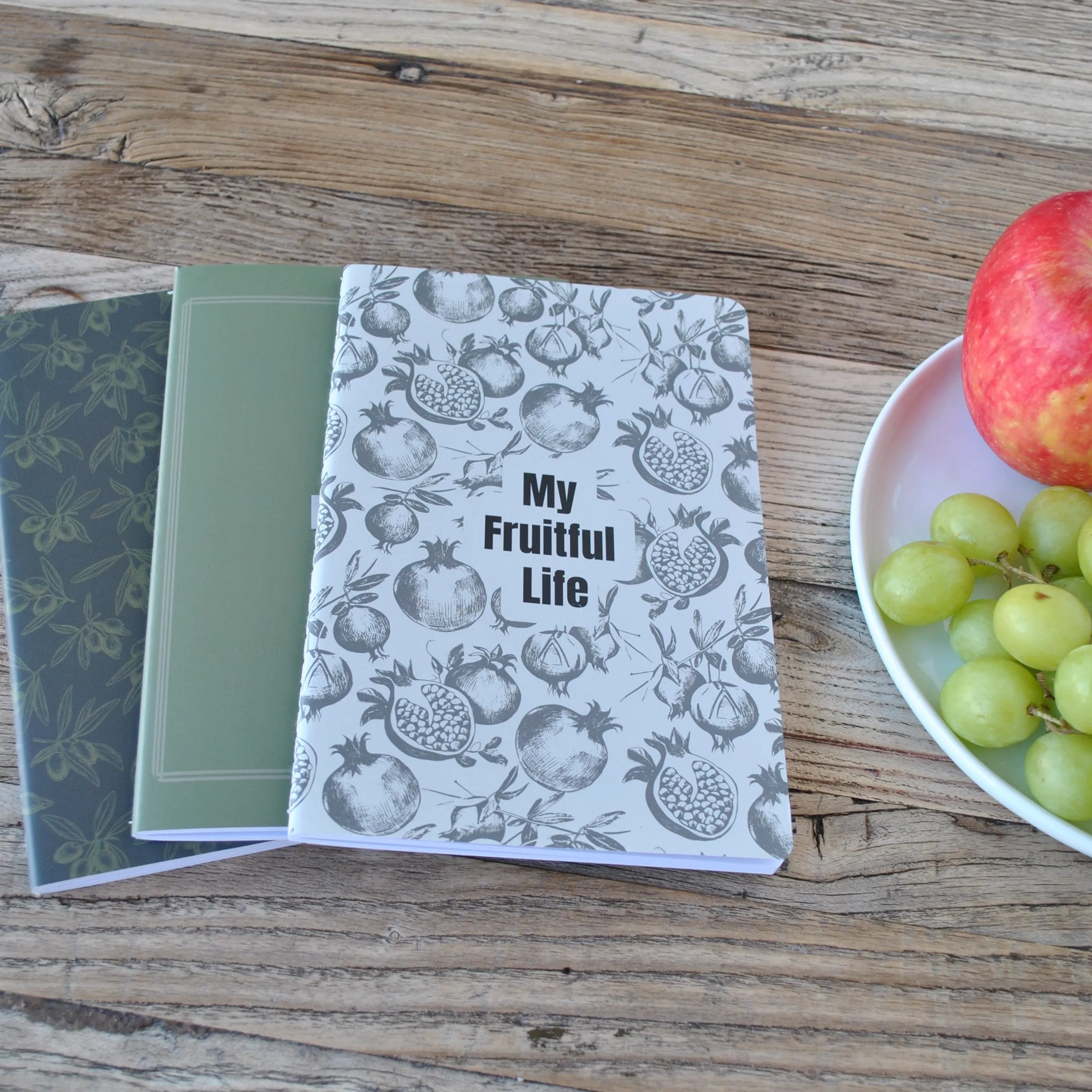 My Fruitful Life Journal-Set of 3 Neutral Fruit