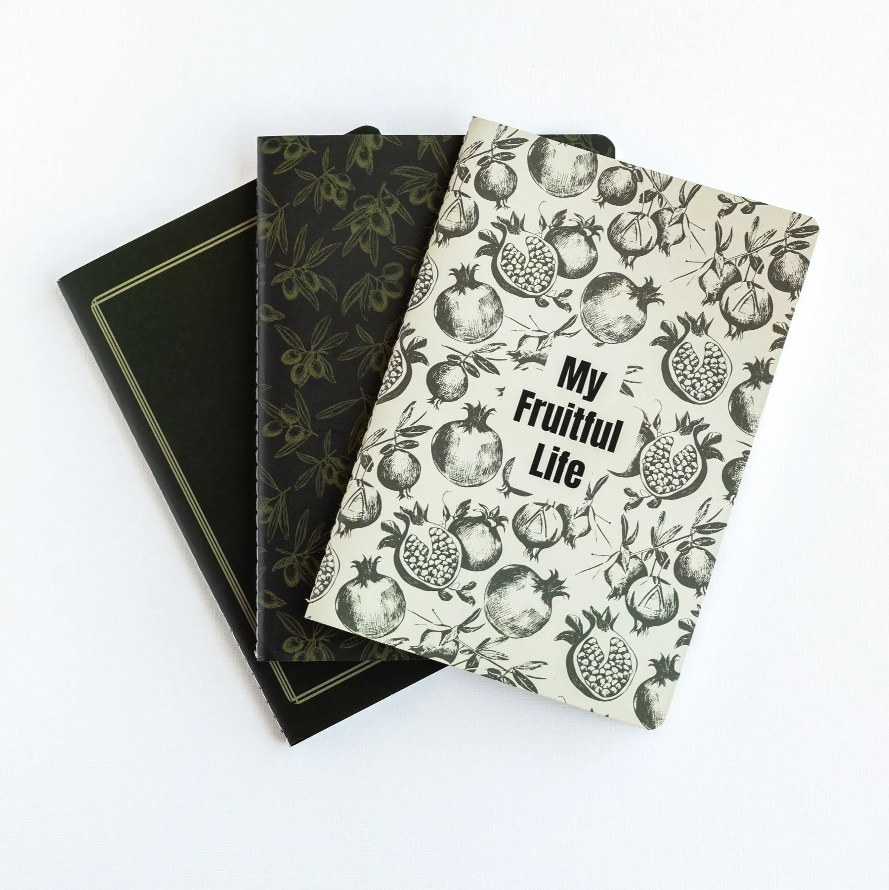 My Fruitful Life Journal-Set of 3 Neutral Fruit