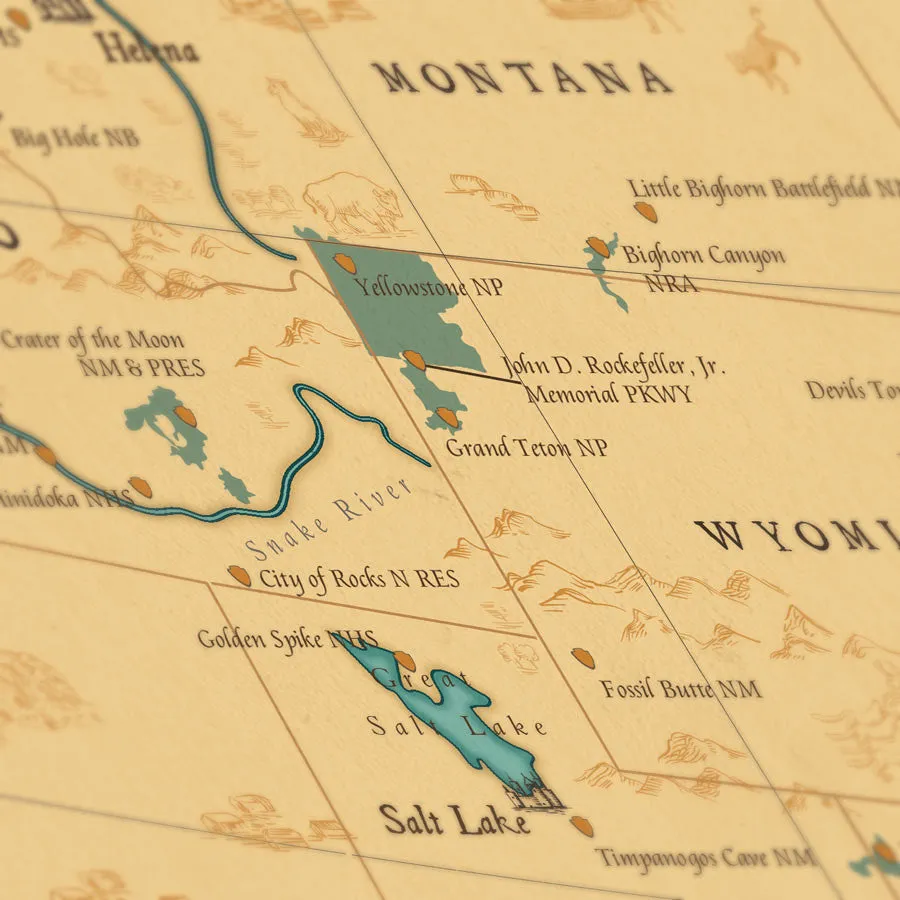 National Park System Units Map