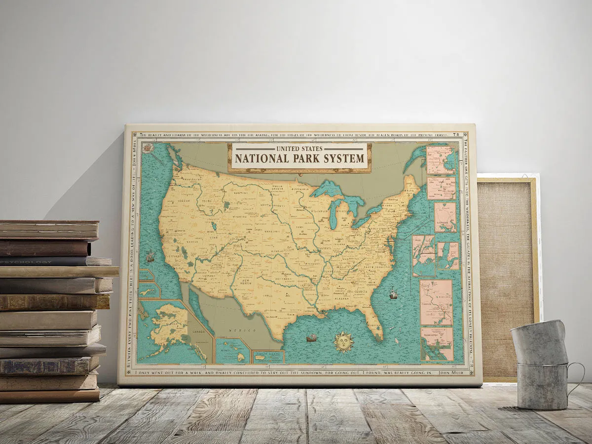 National Park System Units Map
