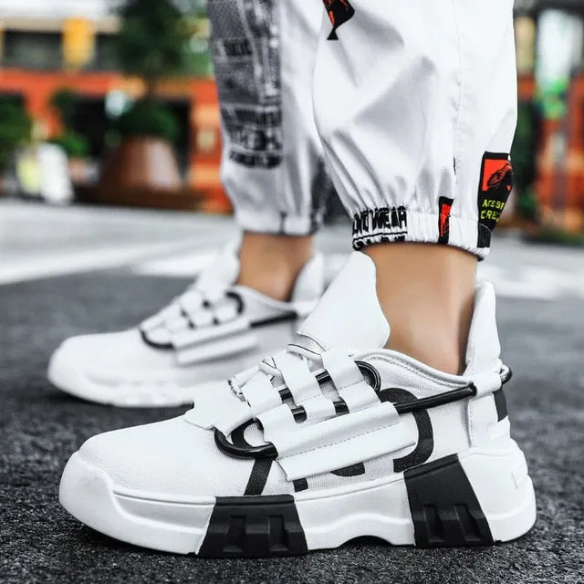 New Men Casual Shoes 2020 Fashion Breathable Mesh Thick Bottom Sneakers Comfortable Non Slip Chunky Male Shoe Chaussures Hommes