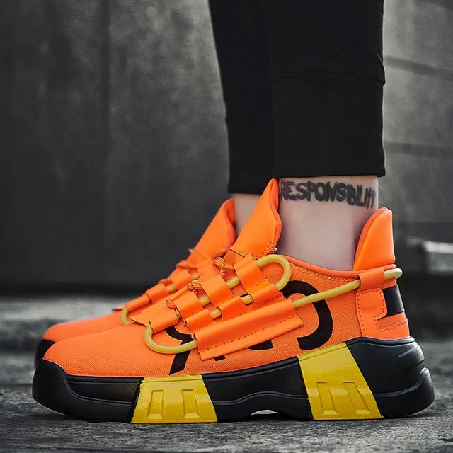 New Men Casual Shoes 2020 Fashion Breathable Mesh Thick Bottom Sneakers Comfortable Non Slip Chunky Male Shoe Chaussures Hommes