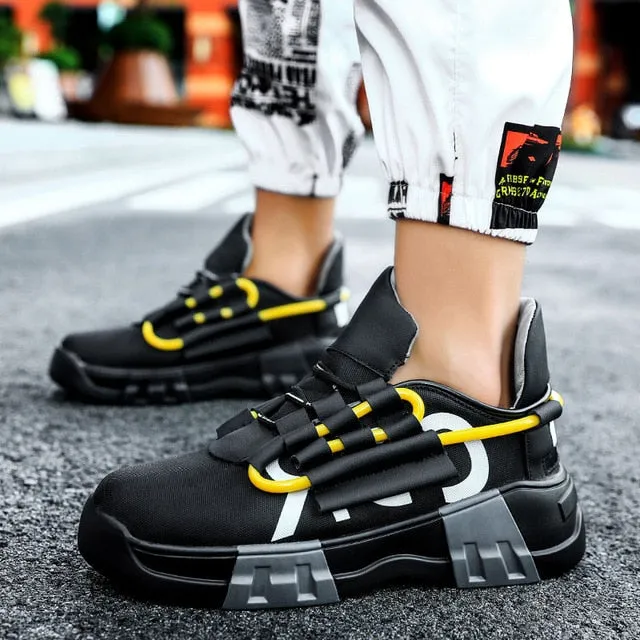 New Men Casual Shoes 2020 Fashion Breathable Mesh Thick Bottom Sneakers Comfortable Non Slip Chunky Male Shoe Chaussures Hommes
