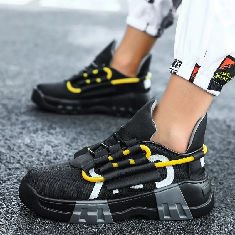 New Men Casual Shoes 2020 Fashion Breathable Mesh Thick Bottom Sneakers Comfortable Non Slip Chunky Male Shoe Chaussures Hommes