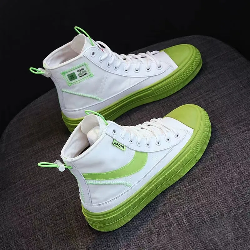 New Spring Sneakers Women Summer Canvas Platform Shoes