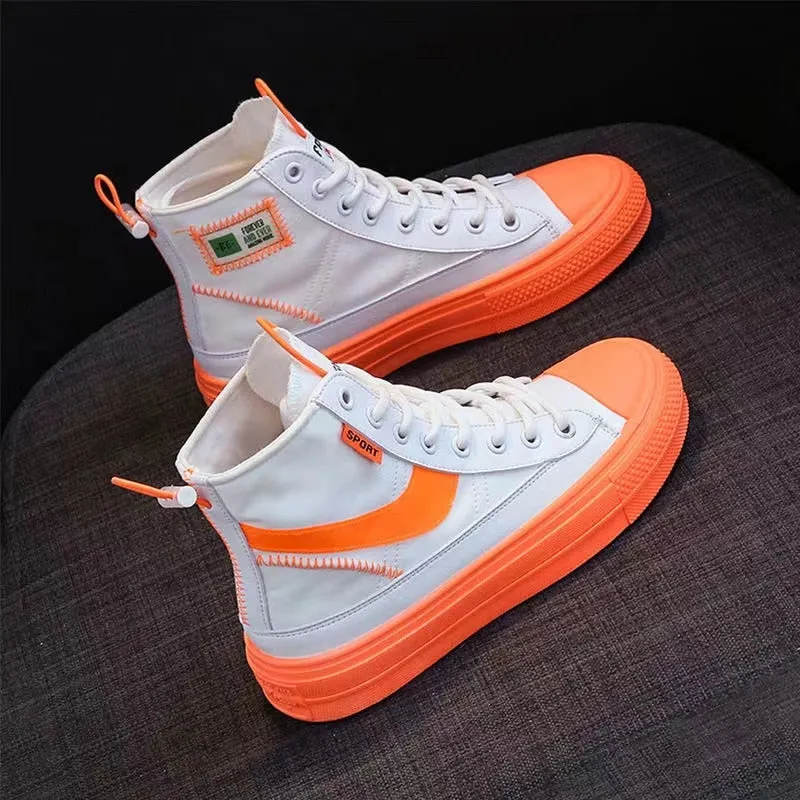 New Spring Sneakers Women Summer Canvas Platform Shoes