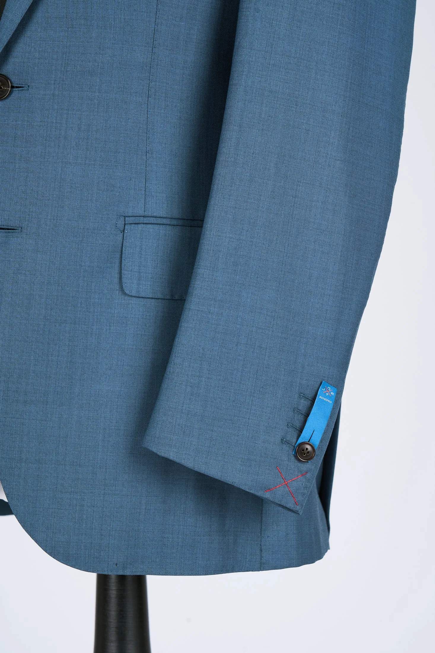 New Suitsupply JORT Mid Blue Pure Wool Super 150s Full Canvas Suit - Size 36R, 38R, 40R