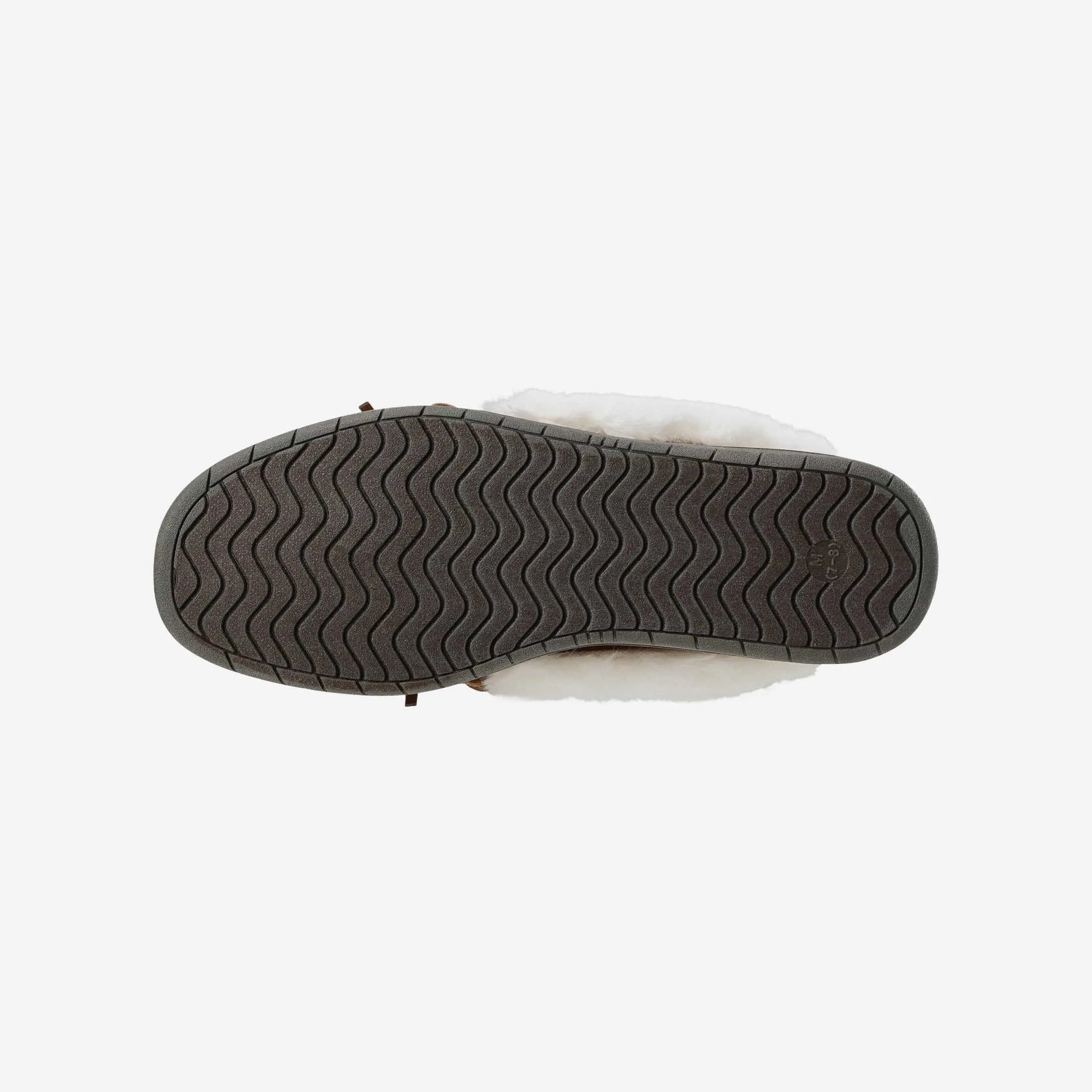 New York Giants Womens Tan Moccasin Slipper