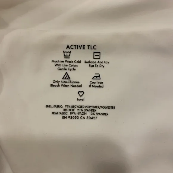 NWOT NZ ACTIVE by NIC ZOE Active Lace Skort in Paper White Size Large