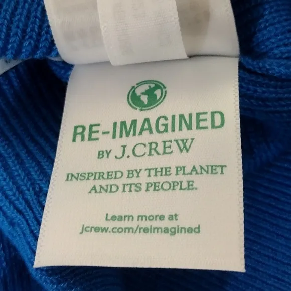 NWT J. Crew Button Sweater Women's S Blue Casual Office Career Retro Minimalist