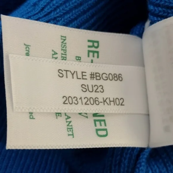 NWT J. Crew Button Sweater Women's S Blue Casual Office Career Retro Minimalist