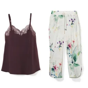 NWT Soma COOL NIGHTS Rib Cami   Crop Pants Pajama Set