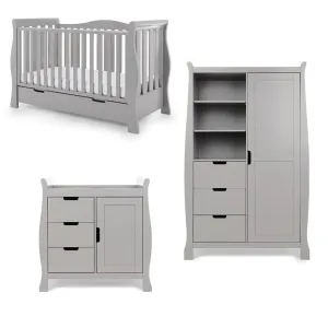 OBABY Stamford Luxe 3 Piece Room Set - Warm Grey