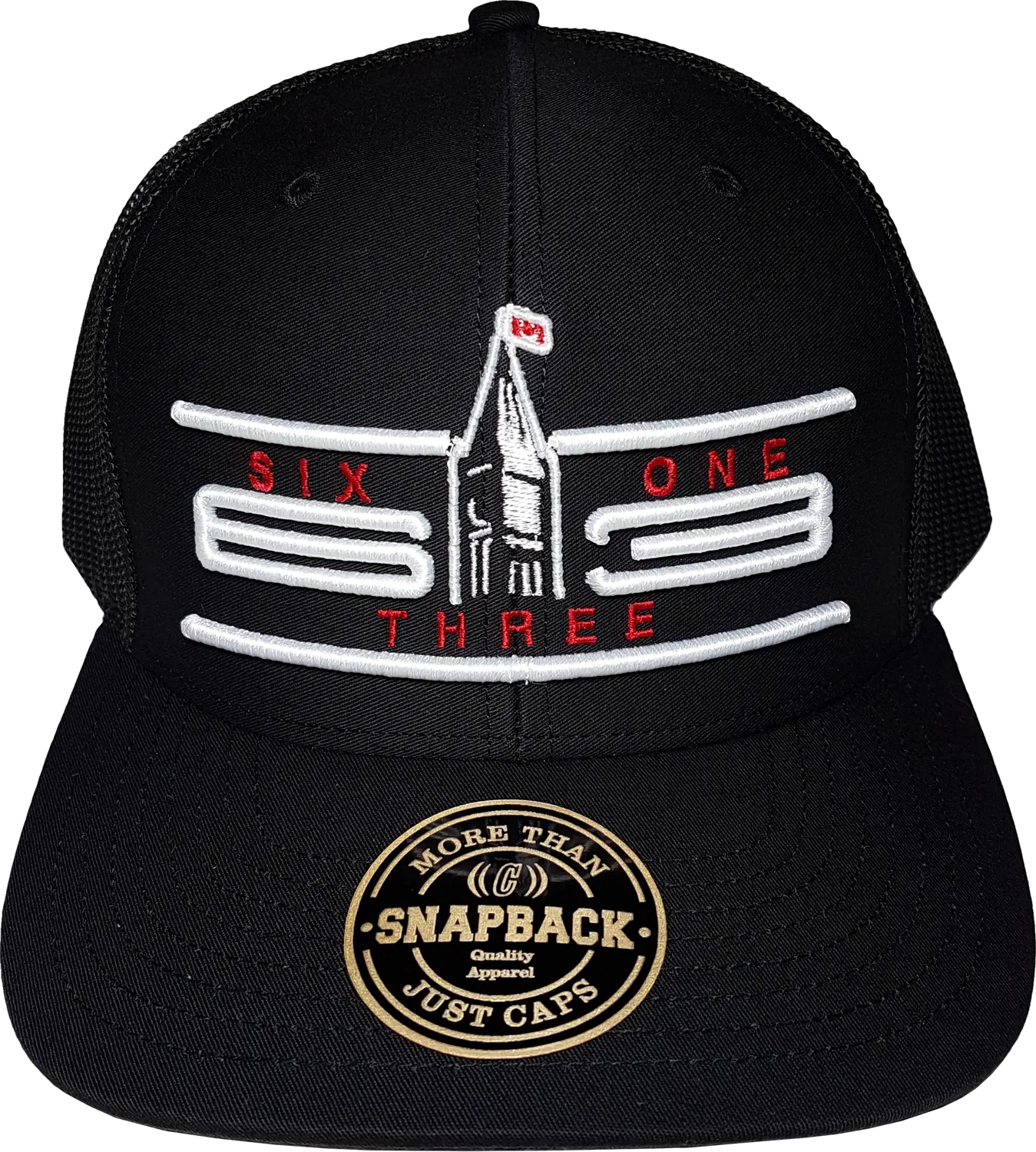 Ottawa Cap Represent Cyber Mesh Back Trucker Snapback Black