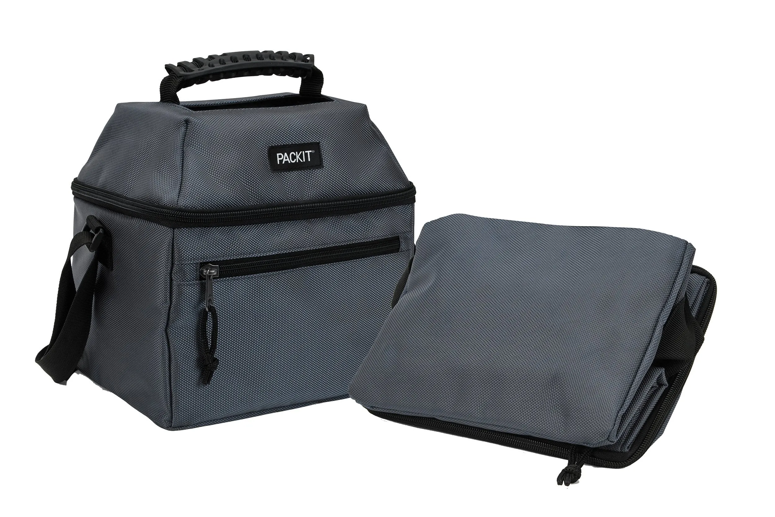 PackIt Freezable 9 Can Skylight Cooler, Charcoal