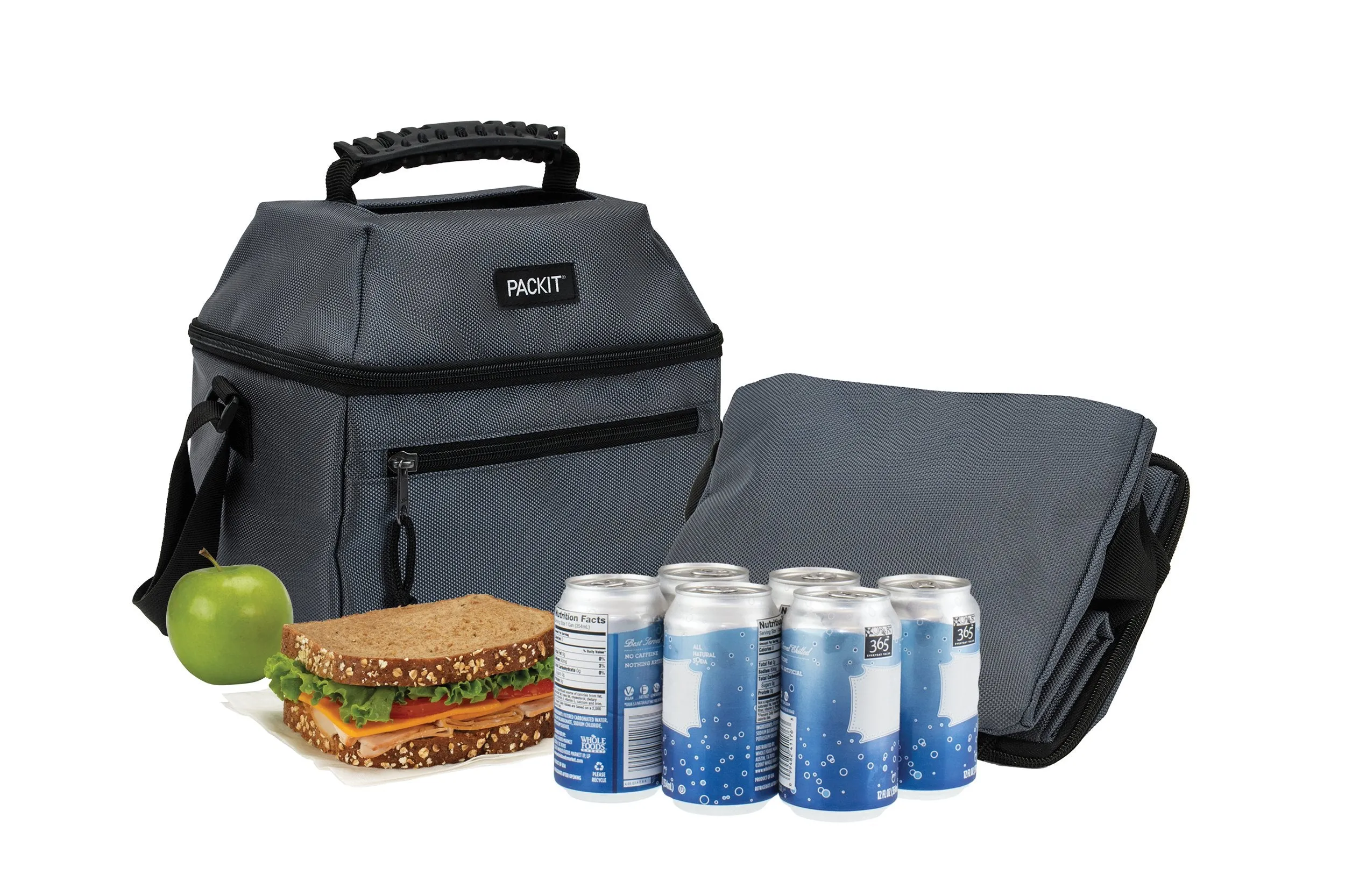 PackIt Freezable 9 Can Skylight Cooler, Charcoal