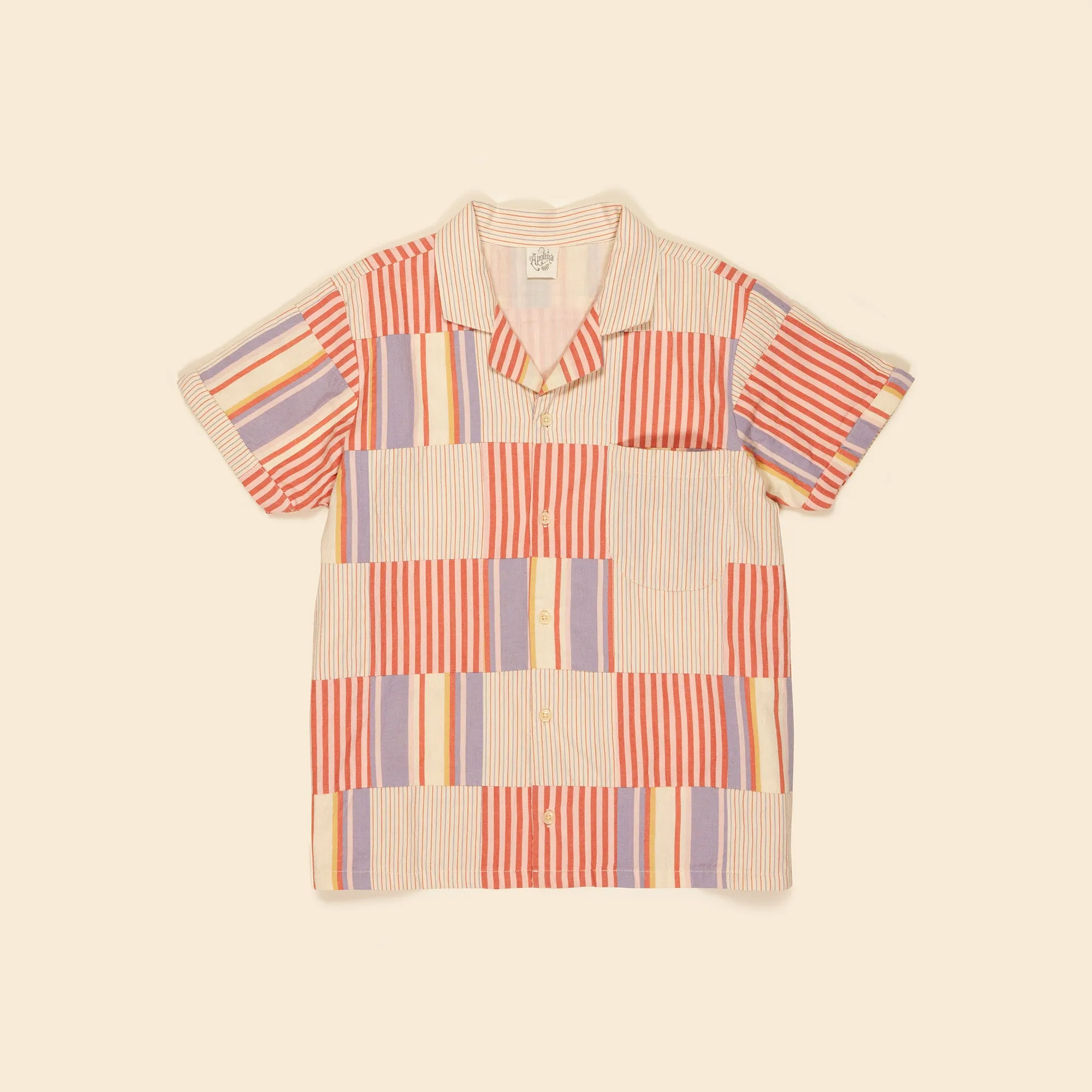 Patchwork Checkerboard Donny Shirt - Mixed Stripe (EXCLUSIVE)