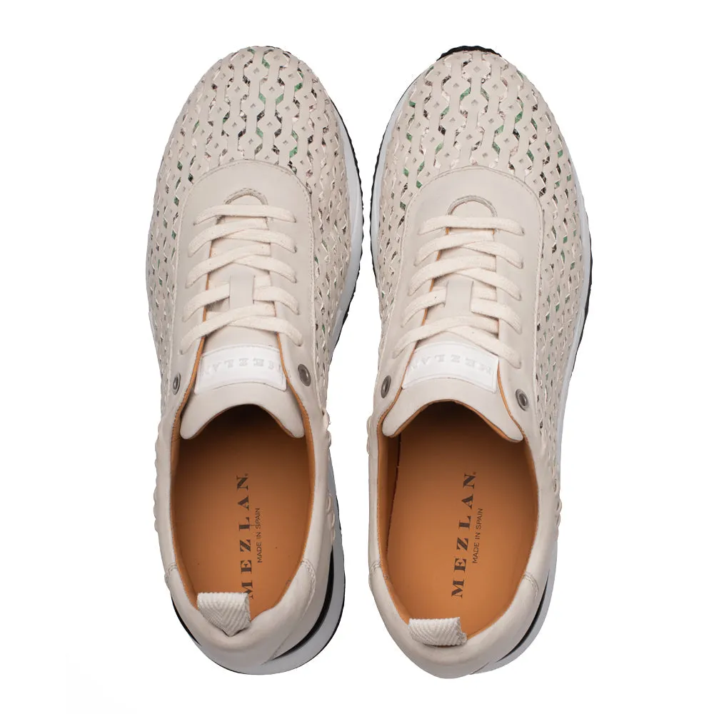 Plata Laser Cut Sneaker-Light Green/Multi | Mezlan
