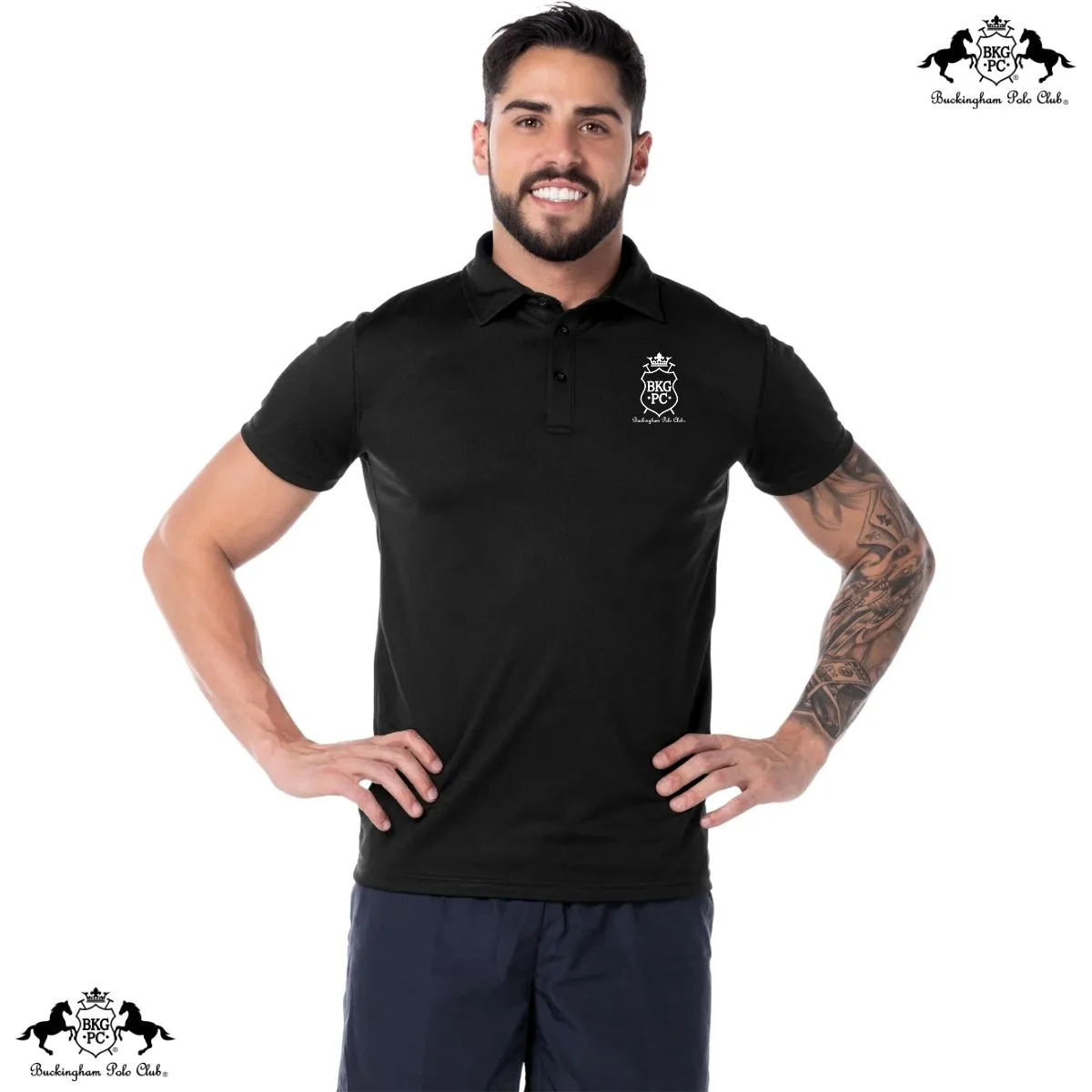 Playera Deportiva Hombre Tipo Polo  Buckingham Polo Club BKG PC