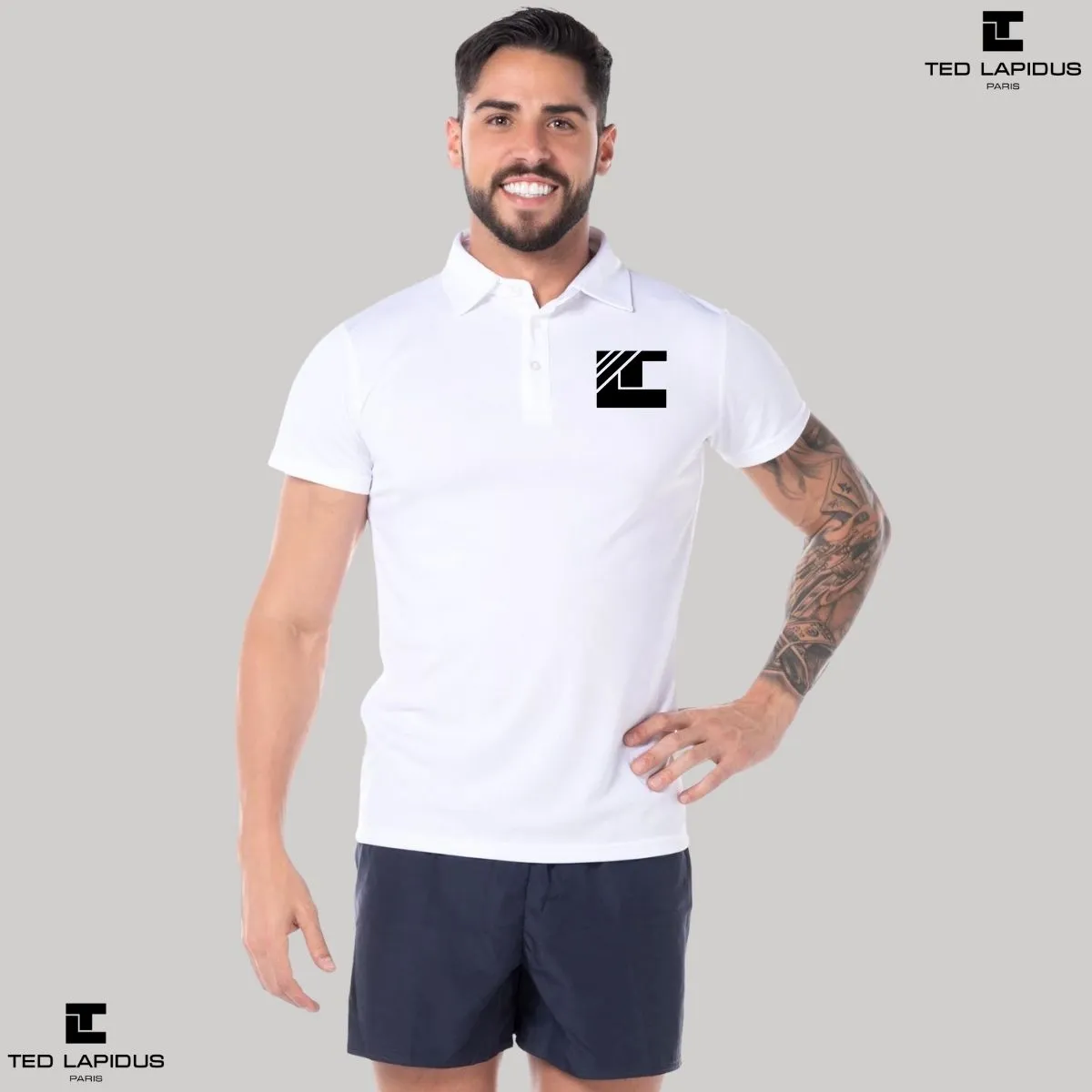 Playera Deportiva tipo polo Hombre Ted Lapidus Paris TL