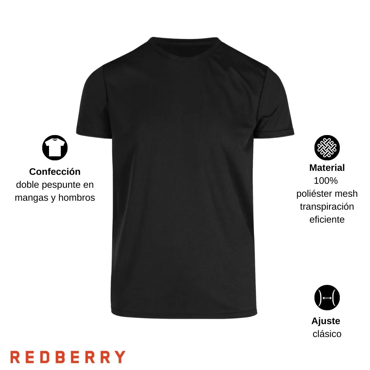 Playera Transpirable Hombre Yazbek Paquete de 3 C1302