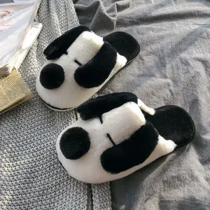 Plush Cotton Home Warm Slippers