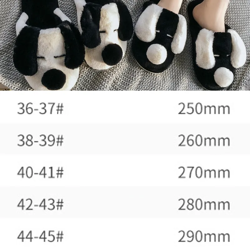 Plush Cotton Home Warm Slippers