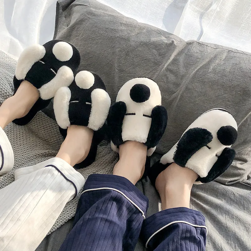Plush Cotton Home Warm Slippers