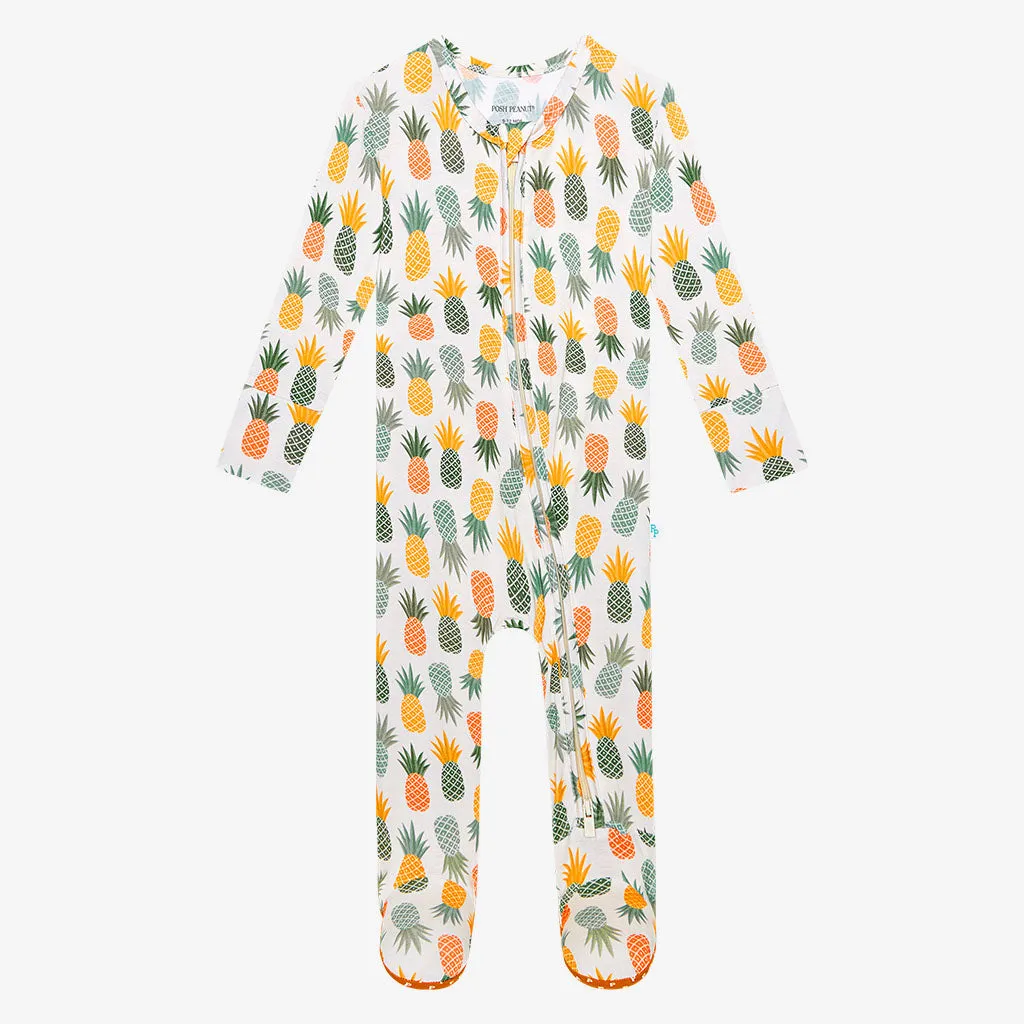Posh Peanut McGuire Zippered Footie