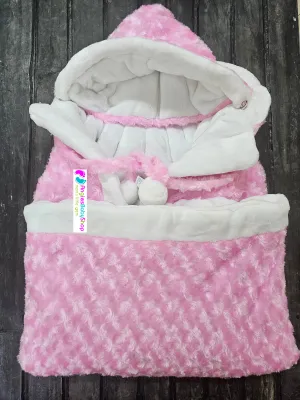 Receiving Hooded Baby Shawl