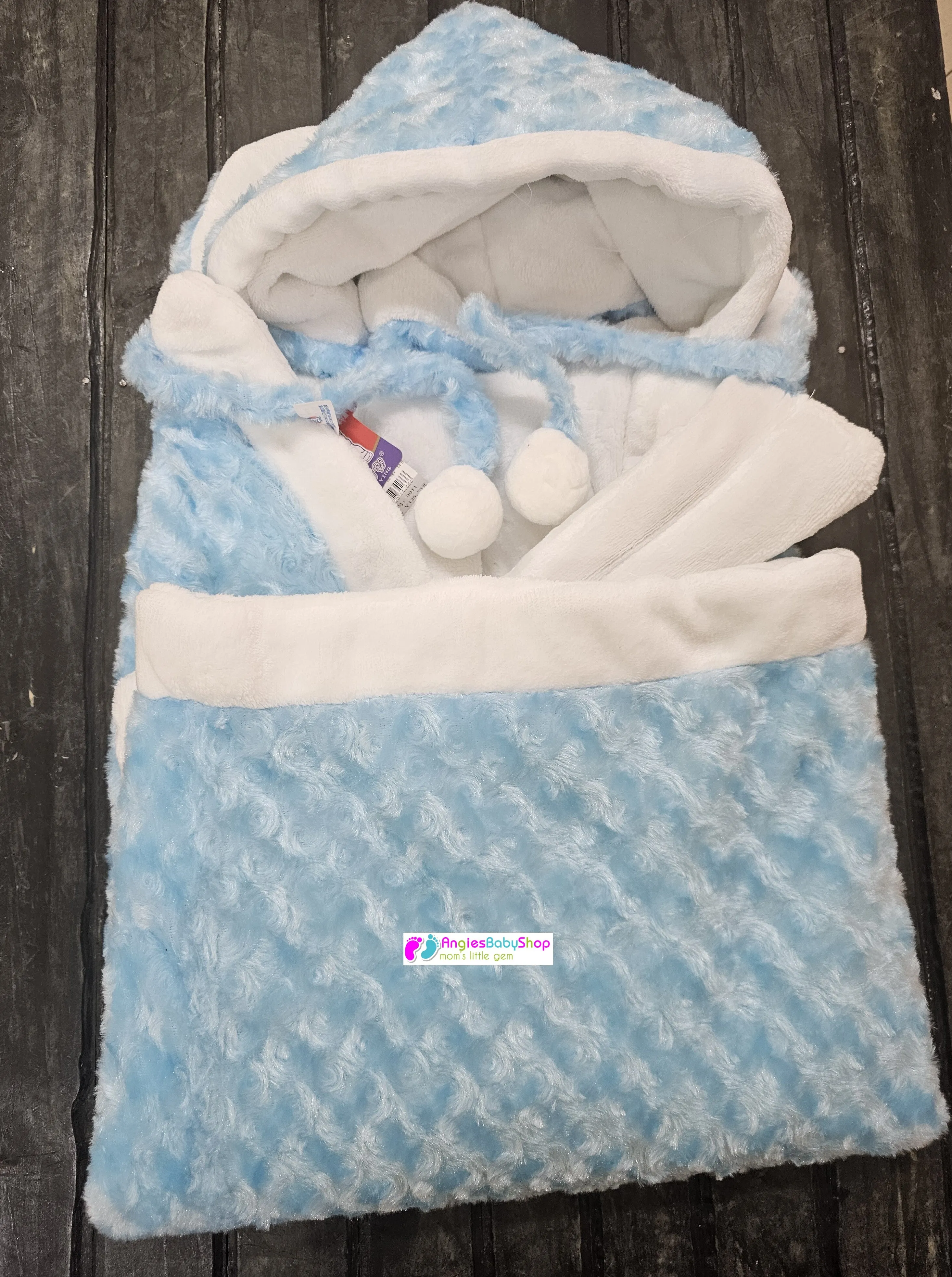 Receiving Hooded Baby Shawl