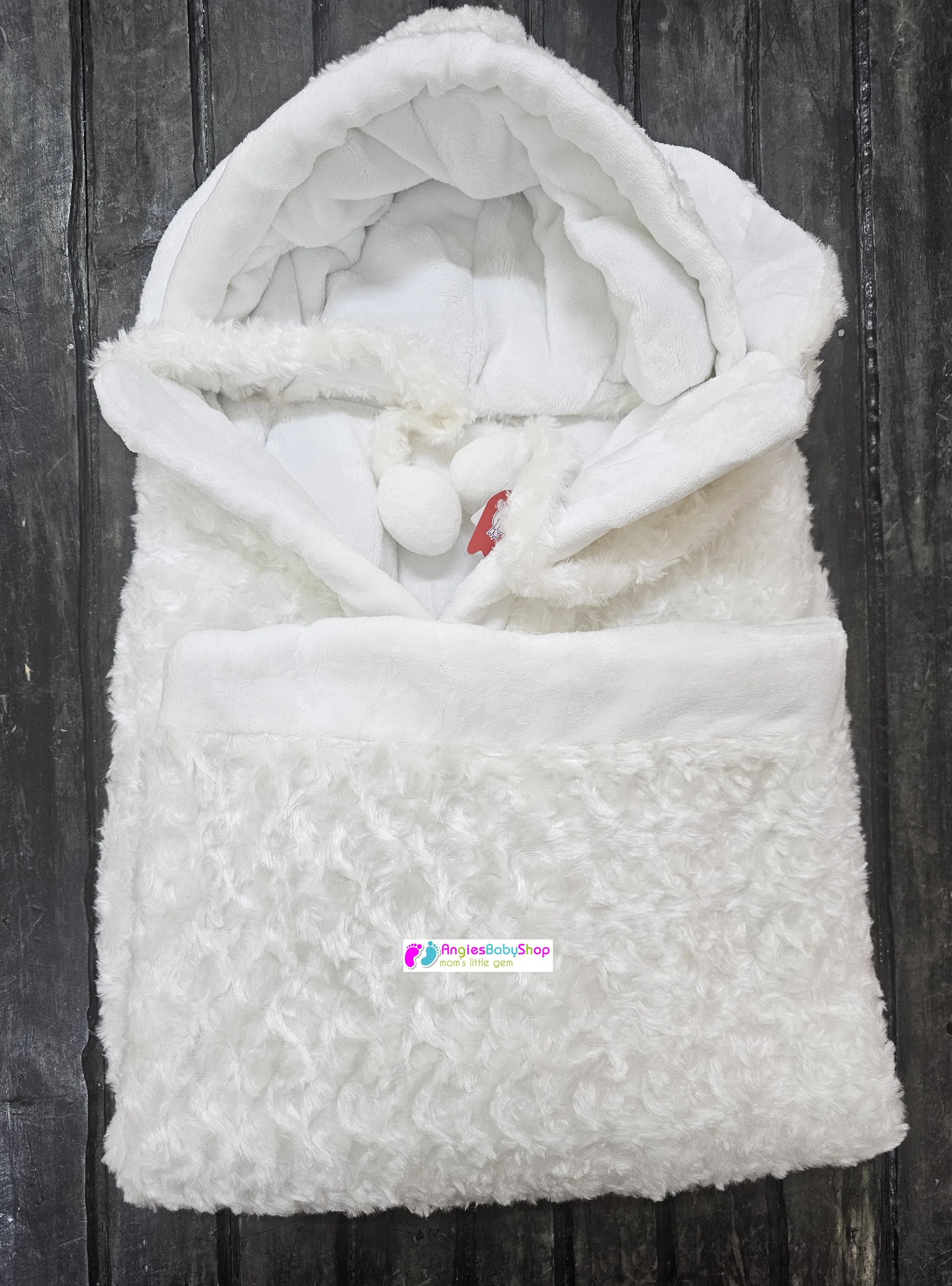 Receiving Hooded Baby Shawl