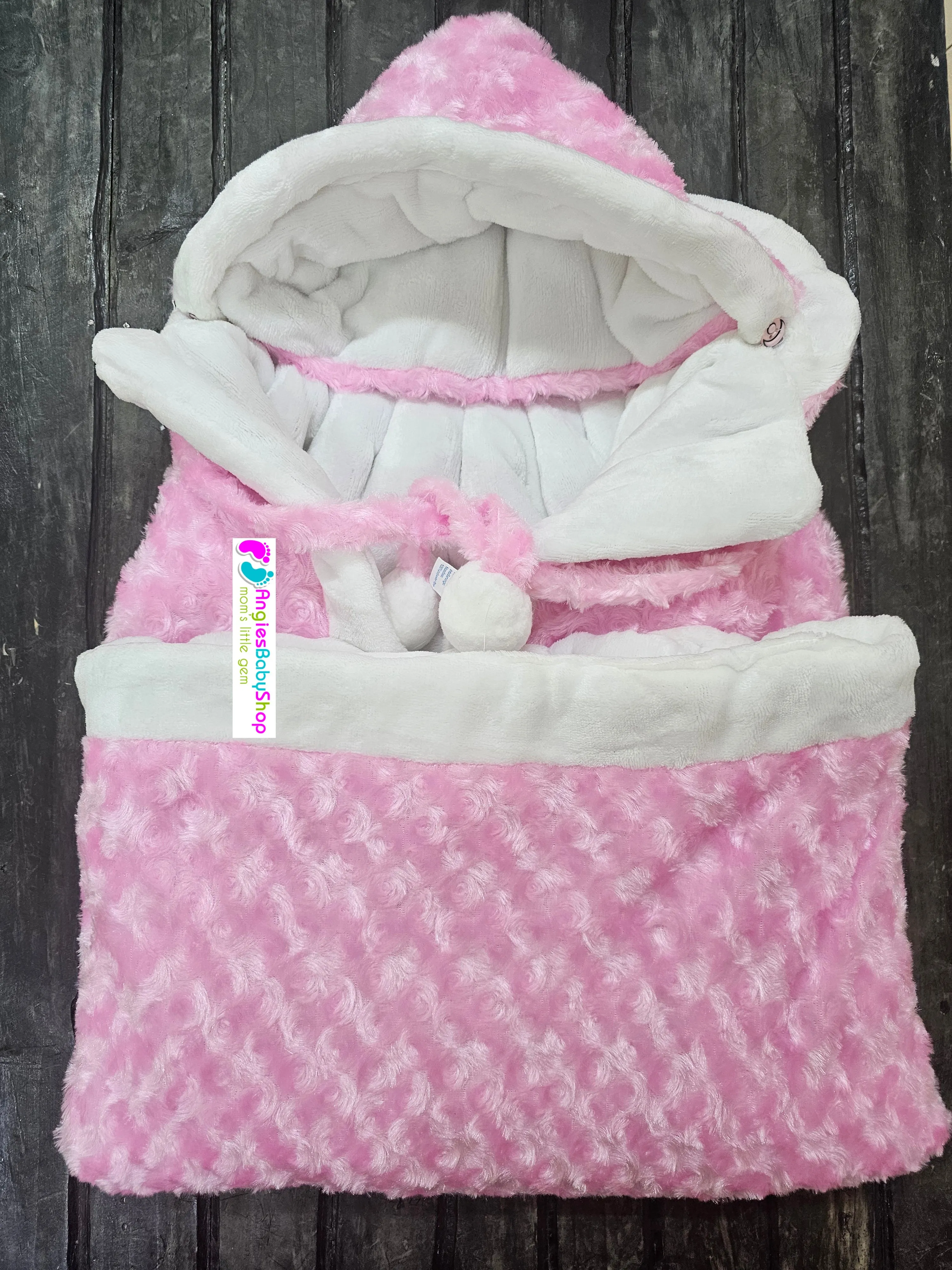 Receiving Hooded Baby Shawl