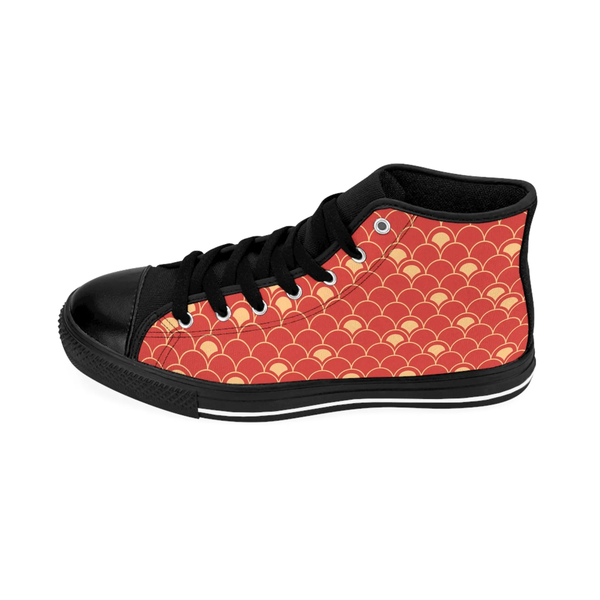 Red Dragon Scales Women's Classic Sneakers