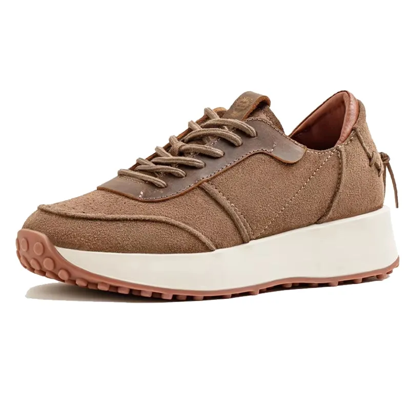 Retro 70's Jogging Leather Sneakers